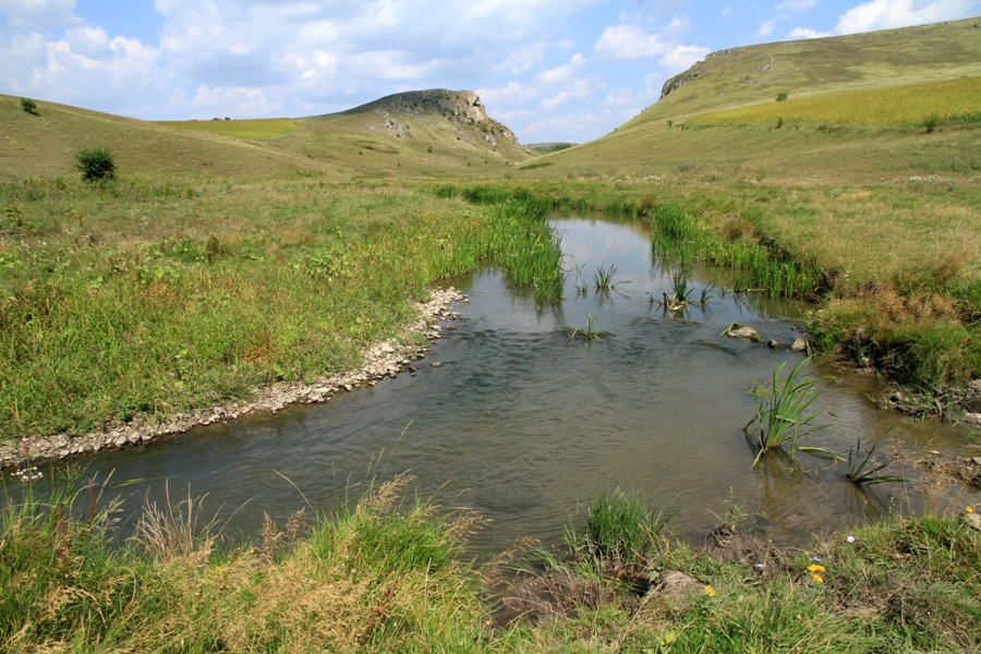 Река Лопатник между селами Каракушений Векь и Коржеуць
