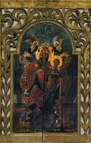 Зуграв  Евтаф. Божья матерь с младенцем на троне, 1810 