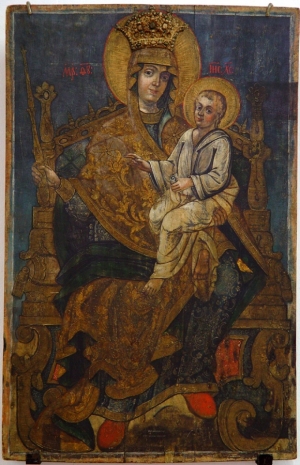 Иоан Яворский зуграв, Богоматерь с младенцем на троне. 