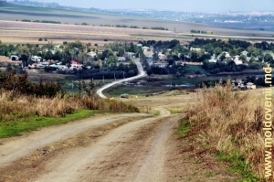 Vedere spre valea rîului Camenca în preajma satului Cucuieţii Noi, Rîşcani
