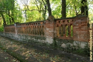 Zidul vechi din cărămizi care împrejmuia conacul Ţaul, Donduşeni