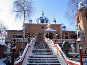 Mănăstirea sf. Gheorghe, Ungheni, iarna