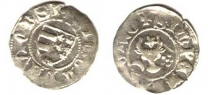 Stema Moldovei pe monedele lui Petru I Muşat