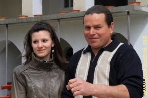 Василий Гончар с дочерью Мартой