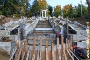 Restaurarea Scării Cascadelor din Parcul Valea Morilor, octombrie 2015