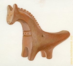 Народная звенящая игрушка из керамики «Лошадка»