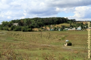 Вид парка со стороны села через долину реки Чухур