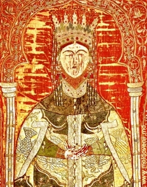 Maria de Mangop - extras de pe acoperămîntul de mormînt de la mănăstirea Putna