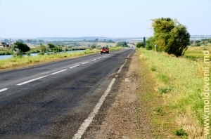 Porţiunea de drum ucraineană lîngă satul Palanca