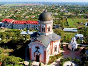 Biserica Sfintei Înălţări, vedere din clopotniţa mănăstirii