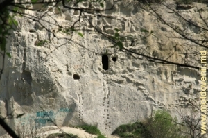 Бекирова пещера в склоне Бекировой горы над яром 