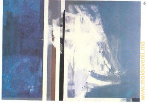 Andrei Sîrbu. «Oglindiri profunde». 100x150cm.u/p, 1989/ Imagine reprodusă din albumul expoziţiei “Ideal project for soviet art market”