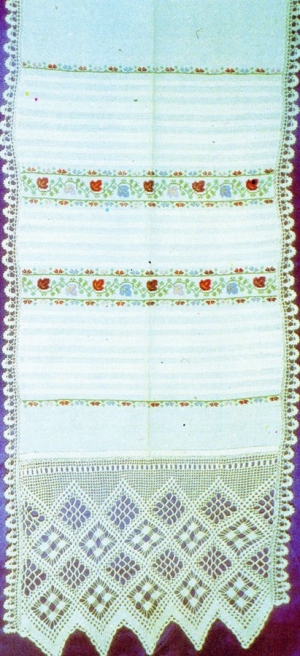Вязаное полотенце