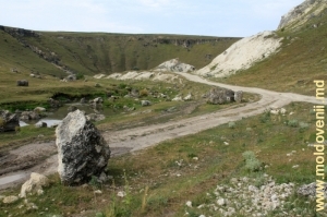Drumul şi şirul de toltre de-a lungul satului Druţa