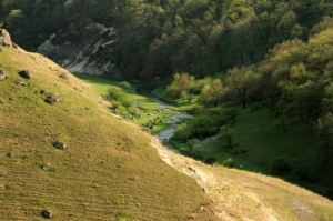 Река Раковэц у подножья толтровой гряды в урочище Ла Кастел
