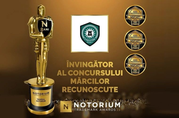 Organizația Particulară de Pază „CHESTOR - Security” - cîștigătoarea Concursului Notorious Trademark Awards 2023 ©