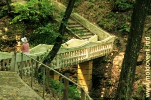 Живописный мостик в ущелье