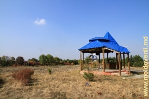 Pavilionul cu fîntînă şi crucifix de la răscrucea de drumuri din apropierea satului Ţaul, raionul Donduşeni
