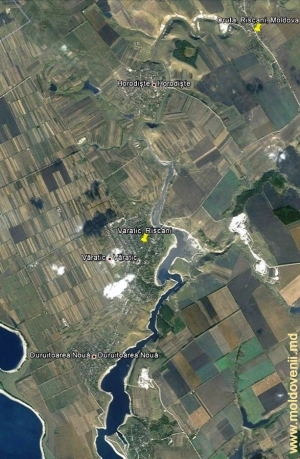 Долина реки Чухур от села Друцэ до Дуроиторя в Рышканском районе на карте Google