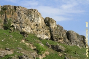 Большая скала, вид с берега реки Каменка