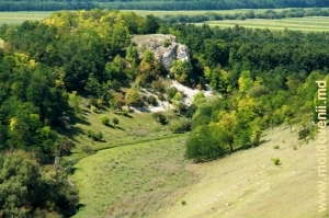 Вид на заповедник Борта Чунтулуй в долине Лопатника между селами Коржеуць и Каракушений Векь