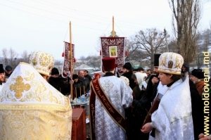 Освящение воды в праздник Крещения в монастыре Курки, 19 января 2012