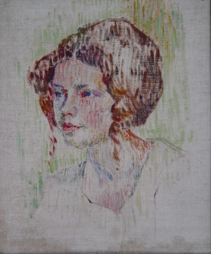L. Arionescu. Portret de femeie. 1905, MNAM