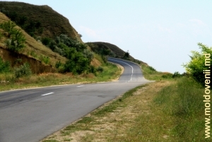 Drumul spre Giurgiuleşti în apropiere de satul Căşliţa Prut, Cahul