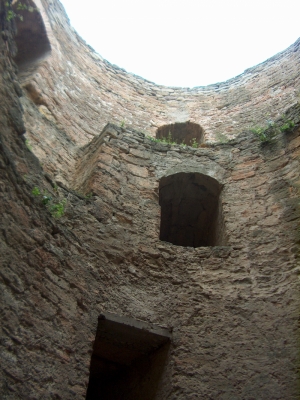 Turnul sud-est, vedere din interior
