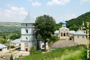 Вид на монастырь со склона