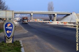 Строительство транспортной развязки на сорокской трассе, апрель 2014 г./ Construcţia