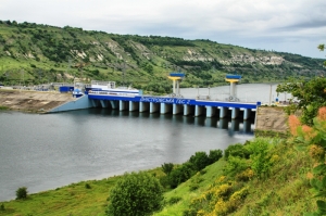 Днестровская ГЭС2 вблизи Наславчи (Украина)